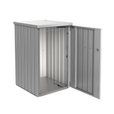 Biohort Alex Single Wheelie Bin Store - alternative open-door shot (optional backup).