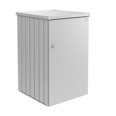 Biohort Alex Single Wheelie Bin Store - metallic silver