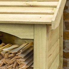 3x2 Rowlinson Premium Heritage Single Log Store - Pressure Treated - corner