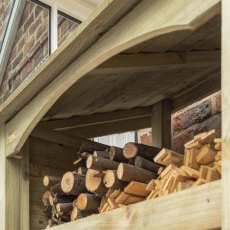 3x2 Rowlinson Premium Heritage Single Log Store - Pressure Treated - top