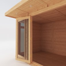 3mx2m Mercia Insulated Garden Room - in situ, doors