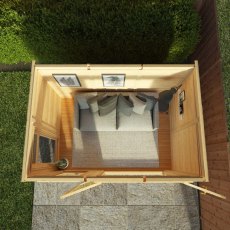 3mx2m Mercia Insulated Garden Room - in situ, top view