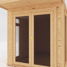 2m x 3m Mercia Insulated Garden Room - door