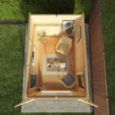 2m x 3m Mercia Insulated Garden Room - in situ, top view