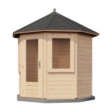 8x8 Lugarde Select Elgin Summerhouse in 28mm Wall Thickness (2.4m x 2.4m) - isolated