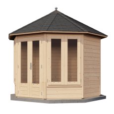 10x10 Lugarde Select Helensburgh Summerhouse in 28mm Wall Thickness (3m x 3m) - isolated