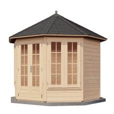 10x10 Lugarde Select Arran Summerhouse in 28mm Wall Thickness (3m x 3m) - isolated