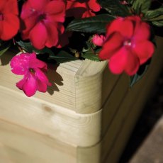 Rowlinson Marberry Square Planter - Pressure Treated - in situ
