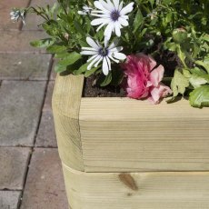 Rowlinson Marberry Patio Planter - Pressure Treated - in situ, corner