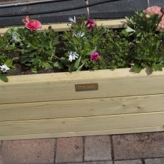 Rowlinson Marberry Patio Planter - Pressure Treated - in situ, close up
