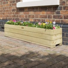 Rowlinson Marberry Patio Planter - Pressure Treated - in situ, angle view
