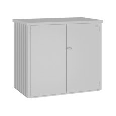 Biohort Alex Double Wheelie Bin Store - metallic silver