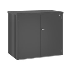 Biohort Alex Double Wheelie Bin Store - metallic dark grey