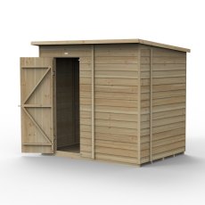 7x5 Forest 4Life Pent Windowless Shed - isolated angle view