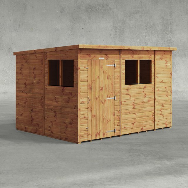 10 x 8 Powersheds Tongue and Groove Pent Wooden Shed