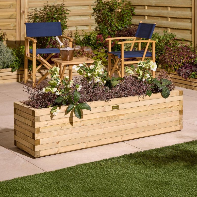 Rowlinson Garden Products 5 x 1'4 Rowlinson Premier Patio Trough Planter (1.5m x 0.4m)
