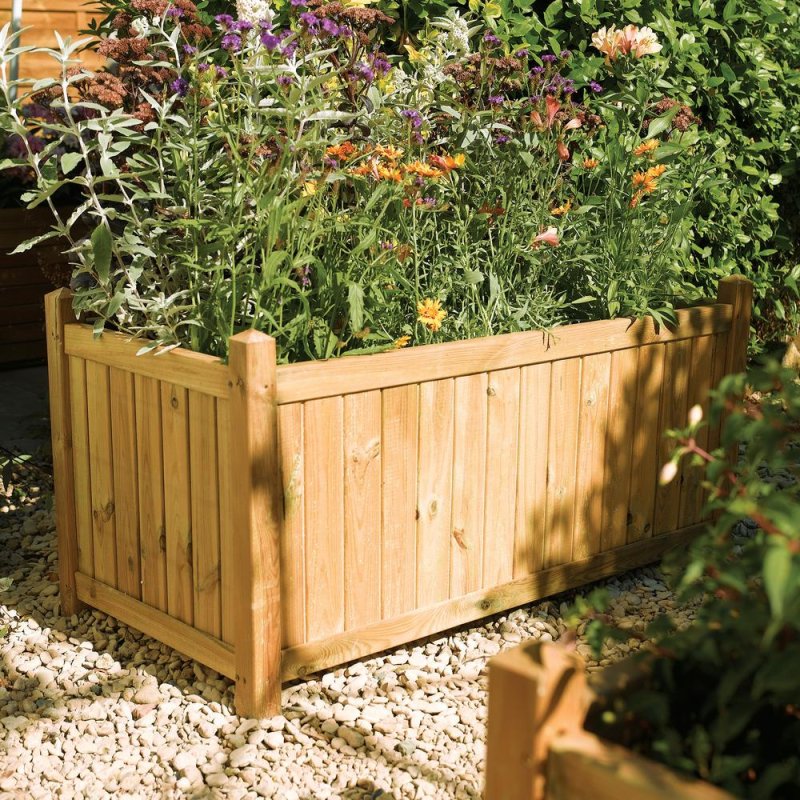 Rowlinson Garden Products 3 x 1'5 Rowlinson Classic Rectangular Planter (1m x 0.5m)