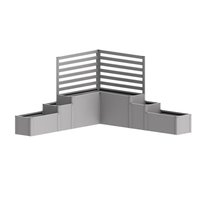 Biohort DaVinci Planter Box System 1 in metallic silver
