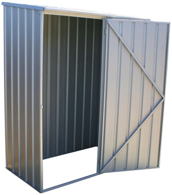 5 x 3 Mercia Absco Space Saver Pent Metal Shed in Zinc
