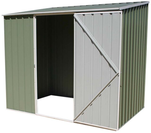 7 x 5 Mercia Abcso Space Saver Pent Metal Shed in Pale Eucalyptus