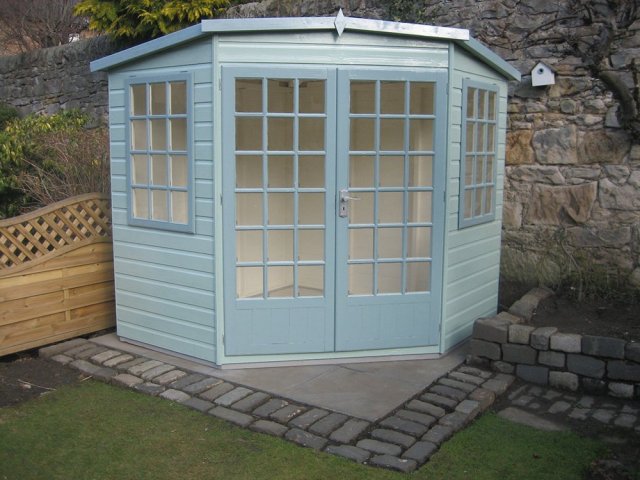 8 x 8  Shire Gold Windsor Corner Summerhouse