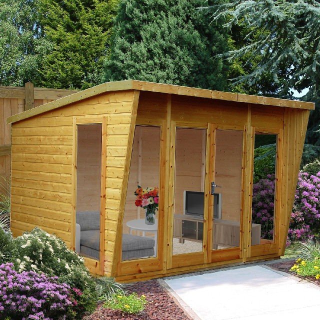 10 x 10 (3.06m x 2.99m) Shire Highclere Summerhouse