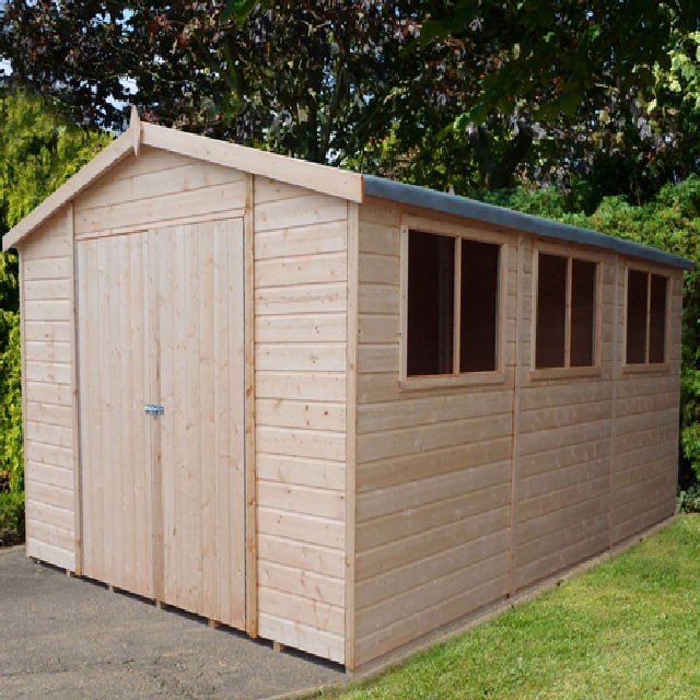 15 x 10 Shire Workspace Apex Garden Shed