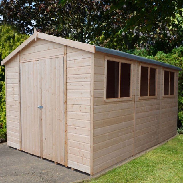 15 x 10 Shire Atlas Premium Apex Garden Shed