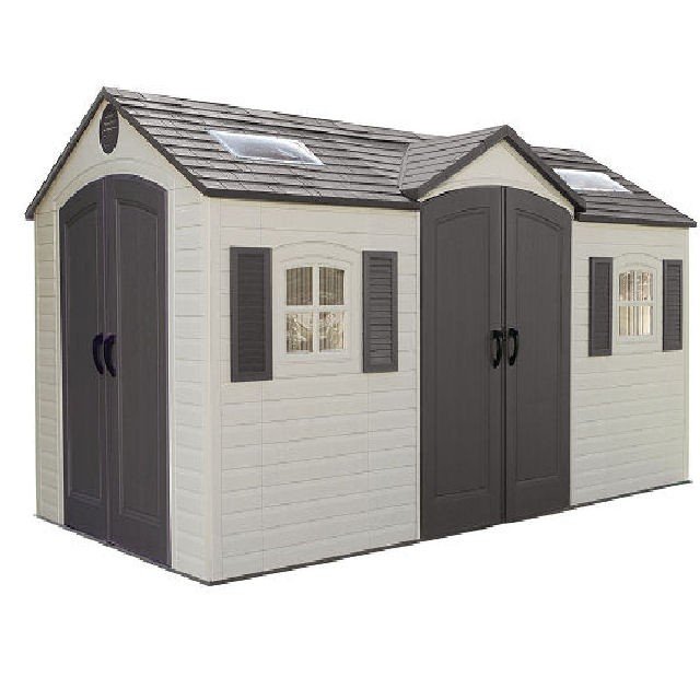 Lifetime Plastic Shed with Double Entry