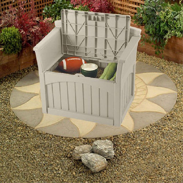 Suncast Storage Seat (117 Litres) elbec garden buildings