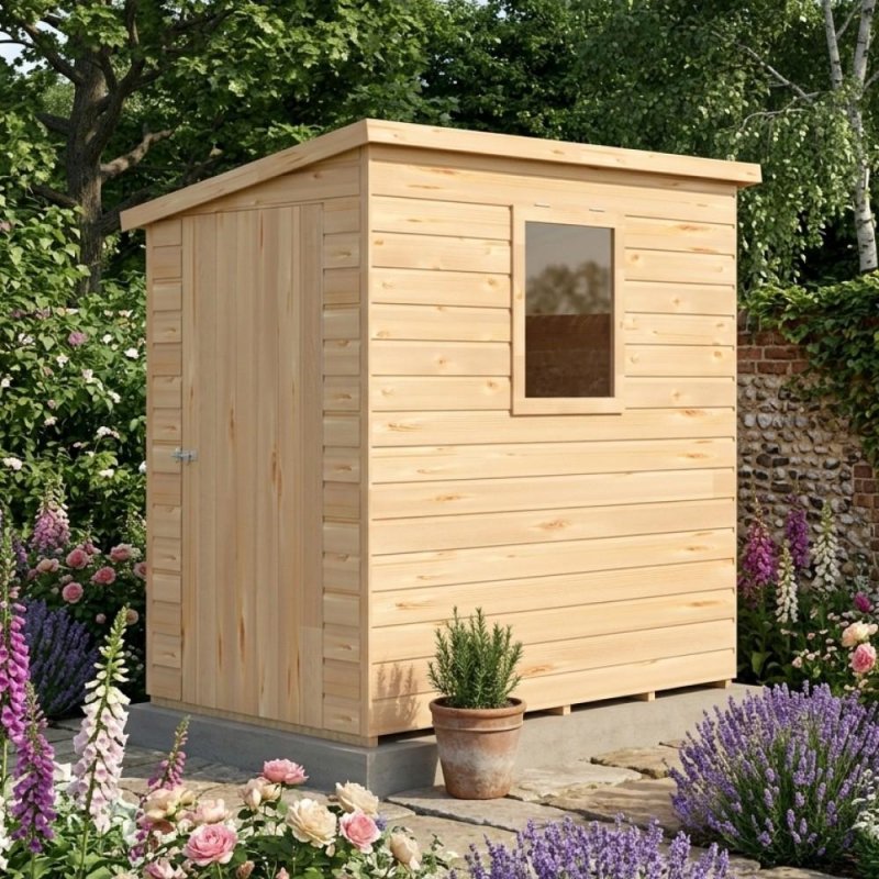 6x4 Shire Caldey Professional Pent Shed