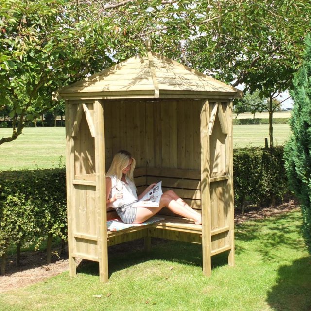 Shire Honeysuckle Corner Arbour - Pressure Treated