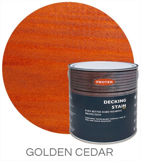 Protek Decking Stain 2.5 Litres - Golden Cedar