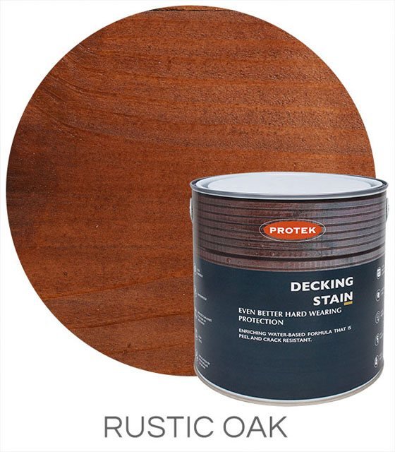 Protek Decking Stain 2.5 Litres - Rustic Oak - Protek Decking Stain 2.5 Litres - Rustic Oak