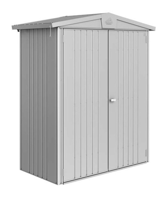 6 x 3 Biohort Europa 1 Metal Shed - Metallic Silver