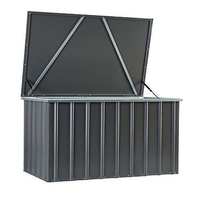 x 3 (1430mm x 850mm) Lotus Metal Cushion Storage Box - Anthracite Grey