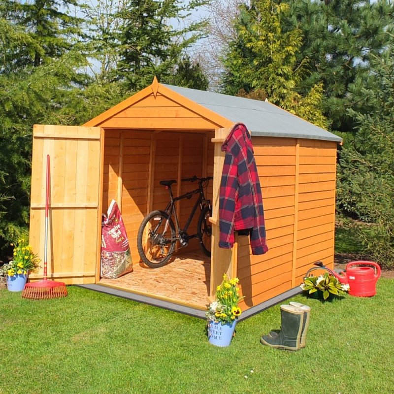 8 x 6 Overlap Windowless Shed with Double Door