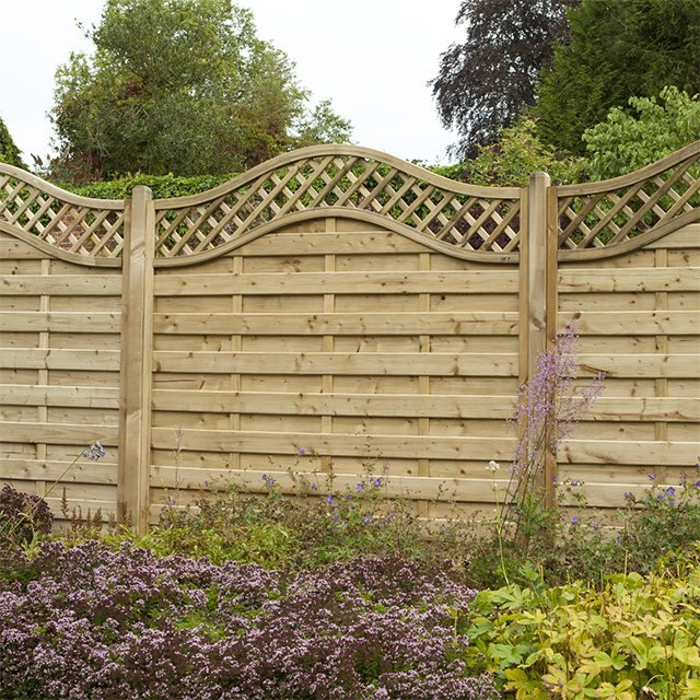 5ft High Forest Prague Fence Panels - Pressure Treated