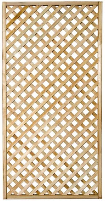 3ft by 6ft (900mm x 1800mm) Forest Rosemore Lattice Trellis - Pressure Treated
