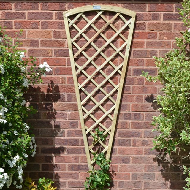 6ft High (1800mm) Forest Hidcote Fan Trellis - Pressure Treated