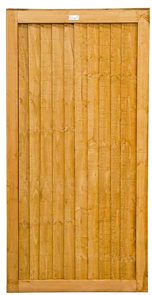 6ft High  Forest Board Gate - isolated view