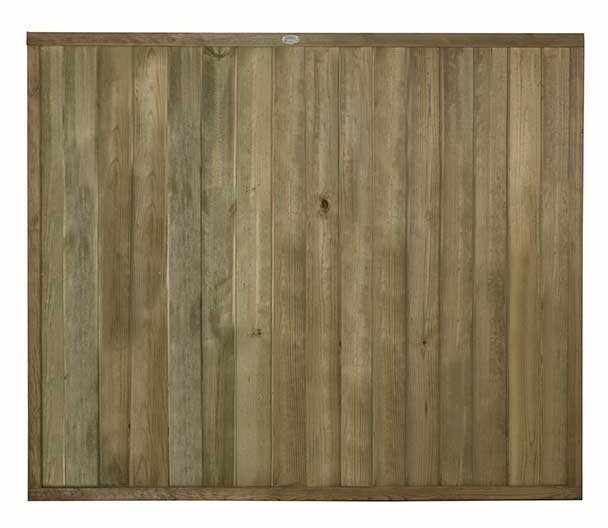 5ft High Forest Vertical Tongue and Groove Fence Panel - Pressure Treated