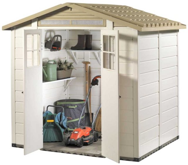 Shire Tuscany EVO 200 Plastic Shed - isolated