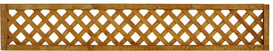 1ft x 6ft (300mm x 1830mm) Forest Diamond Lattice Fence Topper