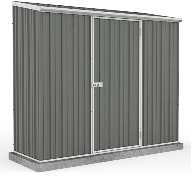 7 x 3 Absco Space Saver Metal Shed in Grey