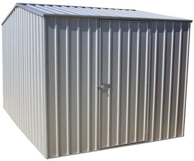 10 x 7 (3.00m x 2.26m) Mercia Absco Premier Metal Shed in Zinc