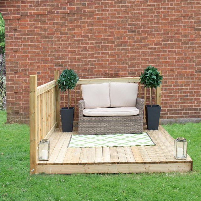 8 x 8 (2.49m x 2.46m) Forest Patio Deck Kit