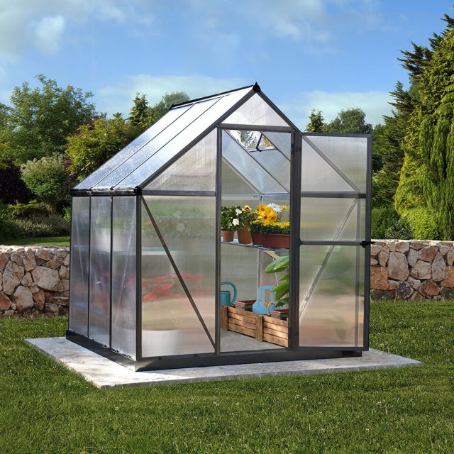 6 x 6 Palram Mythos Greenhouse in Grey