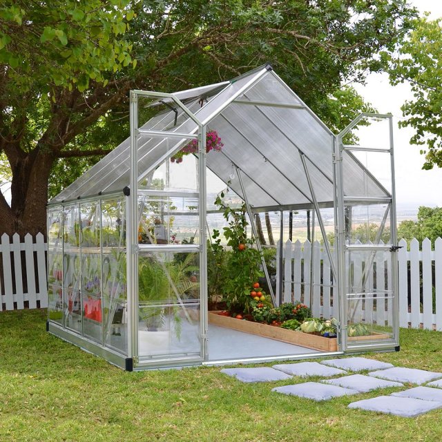 8 x 8 Palram Balance Greenhouse in Silver