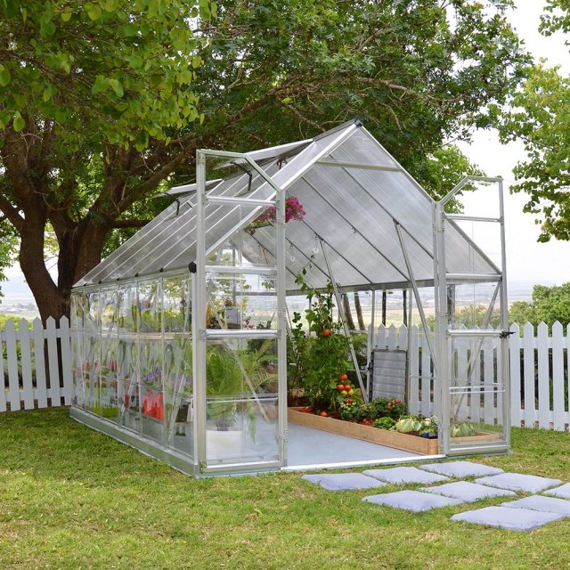 8 x 12 Palram Balance Greenhouse in Silver